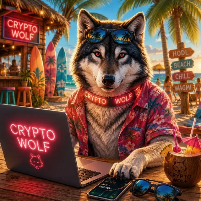 Crypto Wolf — логотип телеграмм-канала