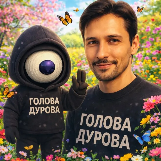 Голова Дурова — логотип телеграмм-канала