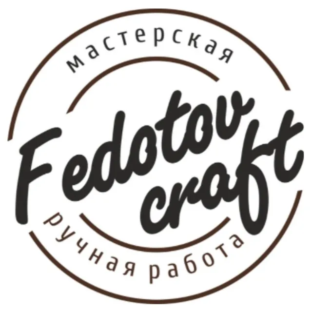 Fedotovcraft всё только из натуральной кожи — логотип телеграмм-канала